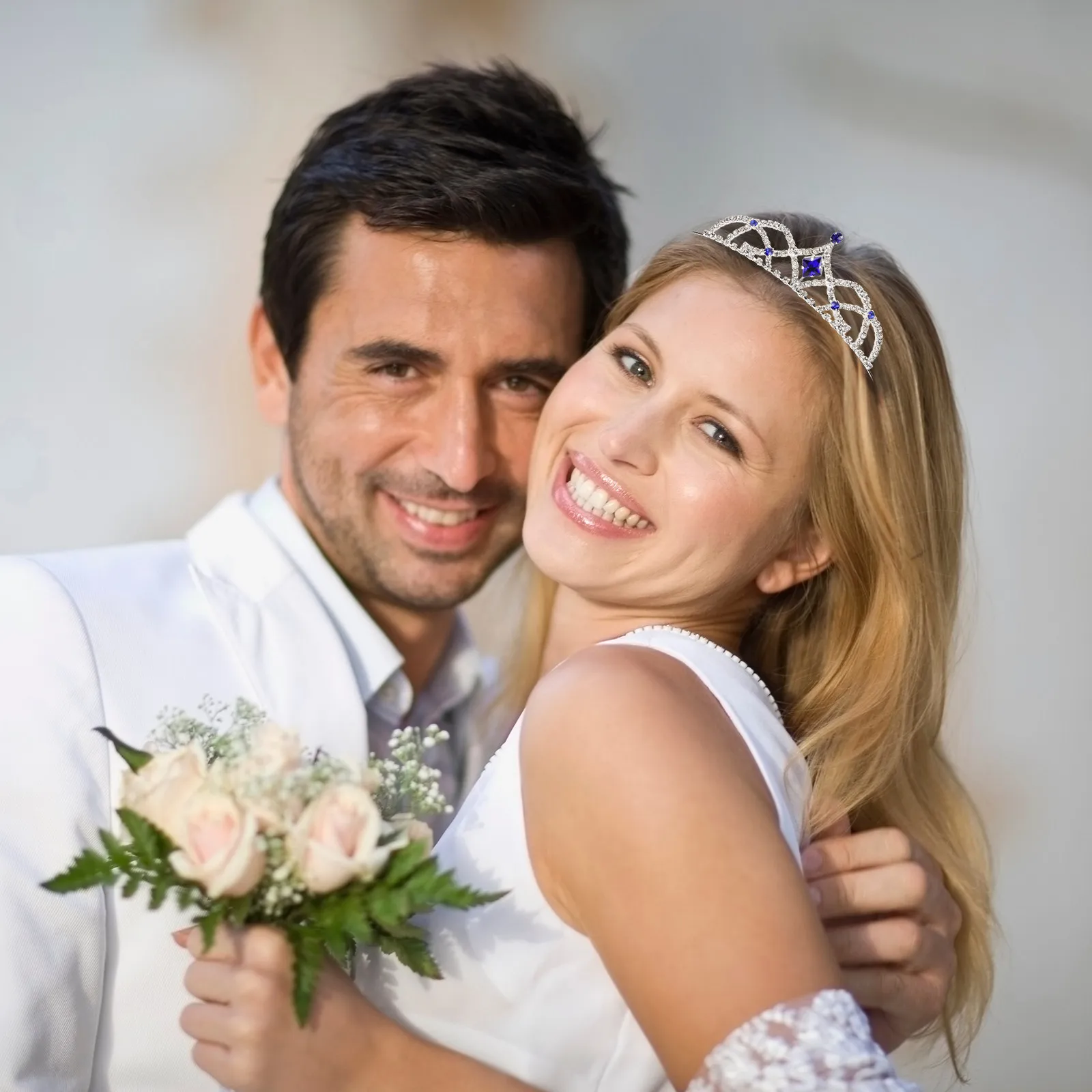 

Women Rhinestone Crown Alloy Wedding Bride Tiara Bridal Hair Jewelry Hair Decoration Gift Bride Crown Tiara