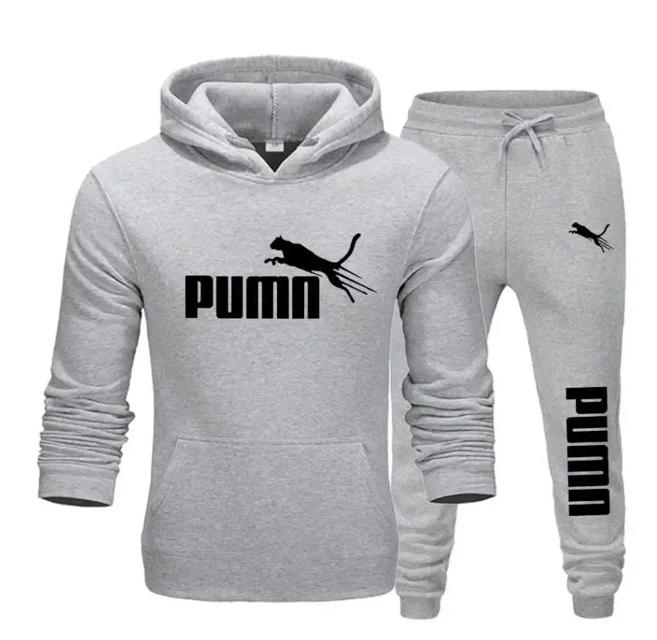 

2025 Men Tracksuit Casual Joggers Hooded Sportswear Jackets And Pants 2 Piece Sets Hip Hop Running Sports Suit
