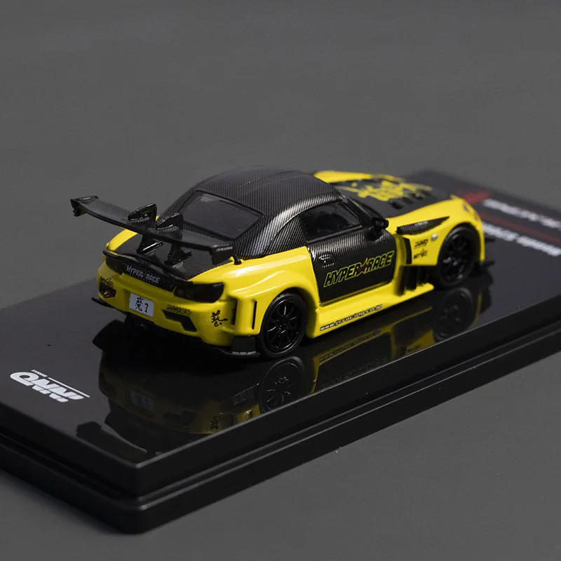Diecast INNO 1:64 Scale Honda S2000 Tokyo Modification Show Kuala Lumpur Limited Alloy Car Model Collectible Toy Gift Souvenir