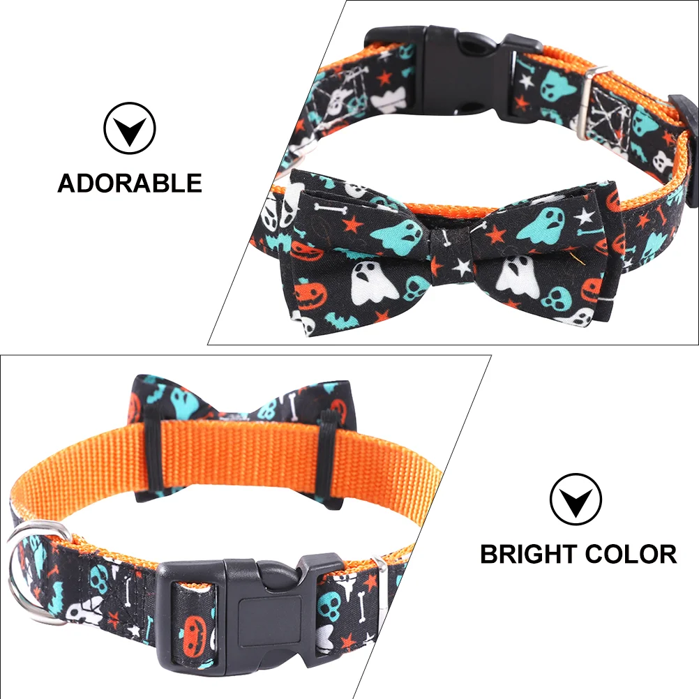 1 unidad de suministros para mascotas, Collar para perro y gato de Halloween, Collar de disfraces para mascotas, Collar para mascota de Halloween, Collar para gato de Halloween