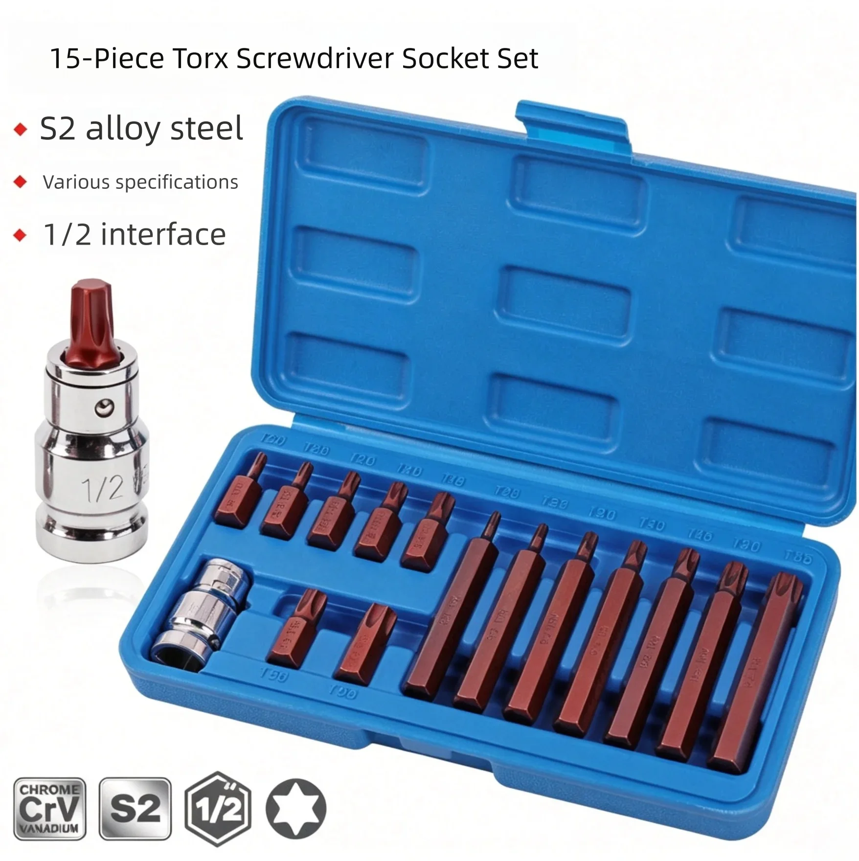 15pcs-hex-torx-30mm-75mm-bit-socket-set-s2-alloy-steel-1-2-drive-hexagon-star-screwdriver-bits-wrench-repair-tool-kit