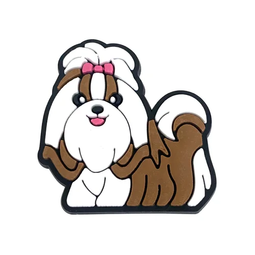 Imagen 2 del producto 1 Uds. De abalorios de PVC con forma de corazón rosa para zapatos, alfileres decorativos para zapatos de animales bonitos para mujeres y niñas, hebillas para sandalias, accesorios de regalo