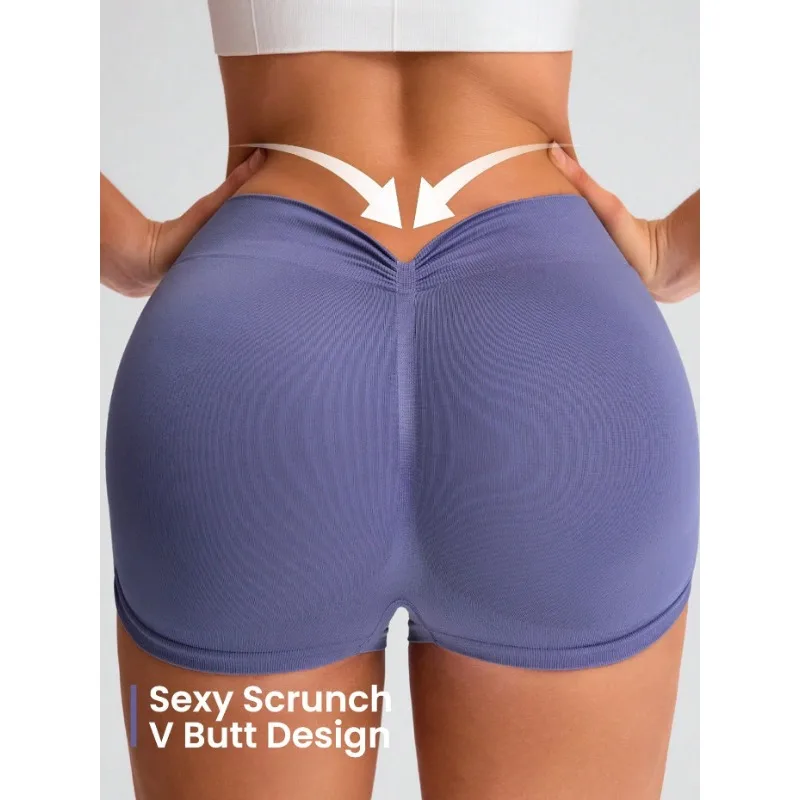 

Summer Sports Butt-Lifting Seamless Yoga Pants, Fitness Workout Pants, High Elastic Moisture-Wicking Shorts for Women