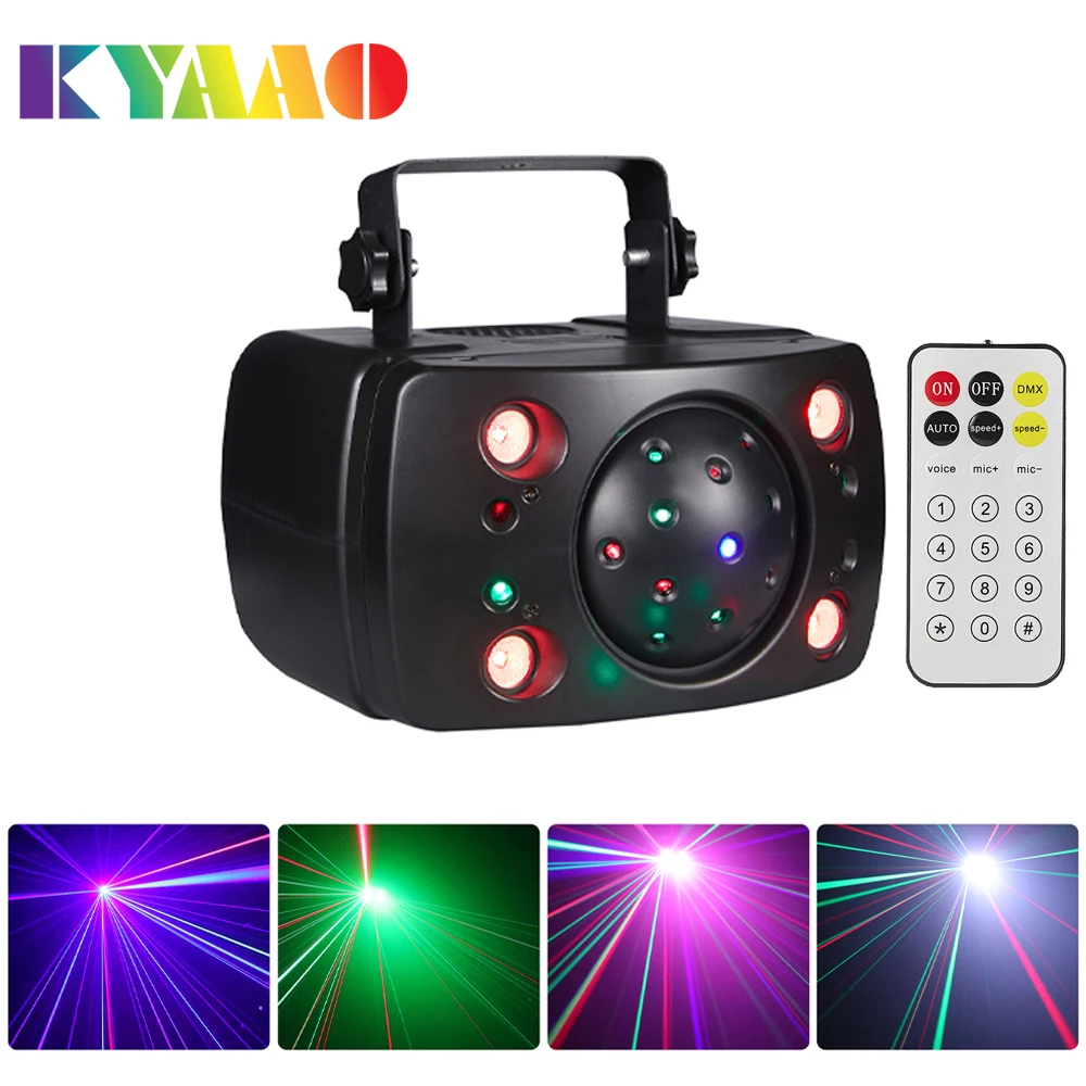 2024 LED RGB Laser Party Light 21 Eyes Dmx Multi Effects for Stage Club Disco Strong Beams Projector Dj DanceLighting