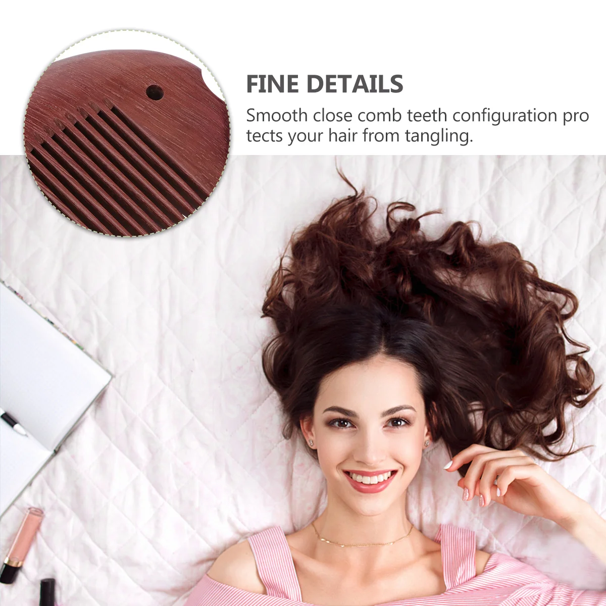 

Креативная деревянная расческа для волос в форме рыбы, натуральный сандаловый материал, бытовой массаж кожи головы, аксессуары для волос