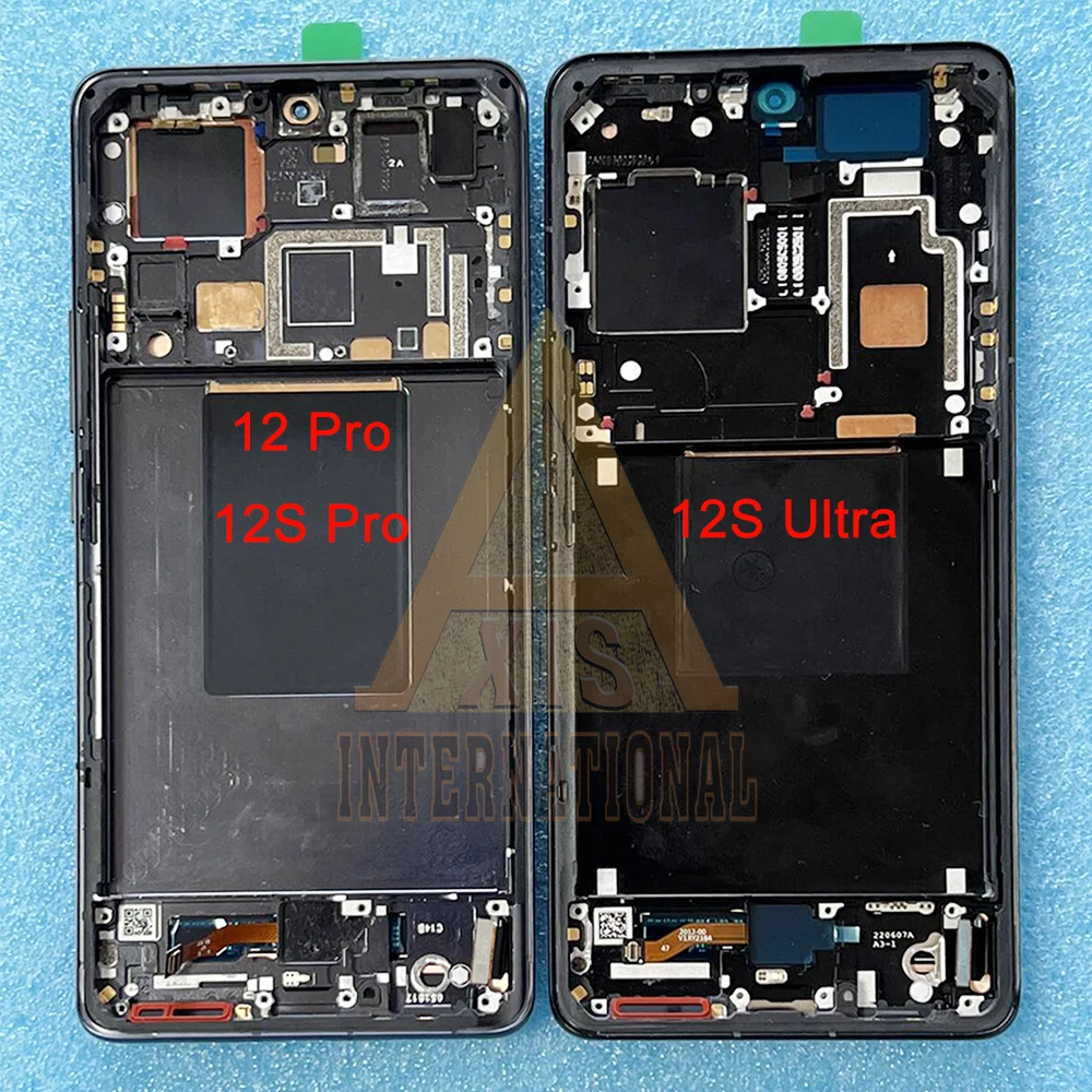 Original AMOLED For Xiaomi Mi 12 12X LCD Display Screen Touch Panel For Xiaomi 12 Pro 12S Pro LCD 12S Ultra LCD Frame