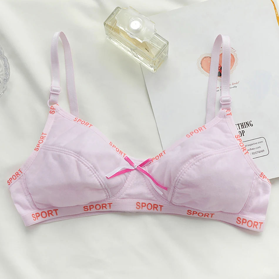 Reggiseno da donna fresco da indossare ogni giorno, comodo reggiseno da raccolta, personalità della moda, bottoni a due file, biancheria intima casual, reggiseno per lo sviluppo giovanile