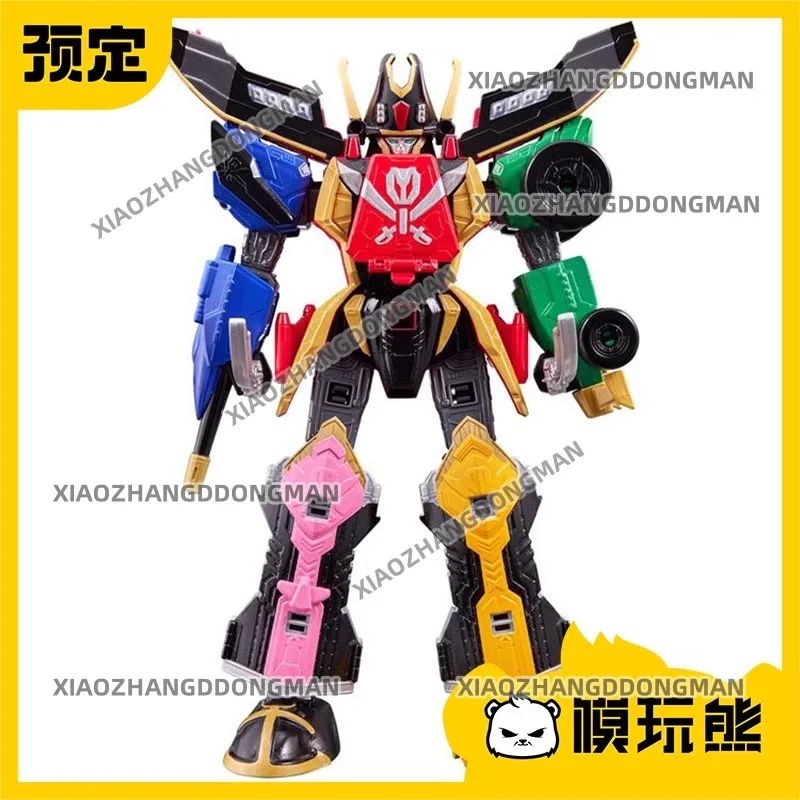 100% Original Bandai DX Sentai Space Pirates Sentai Gokai King Gokai King Transformed Fusion Robot Action Figure Anime Model Toy