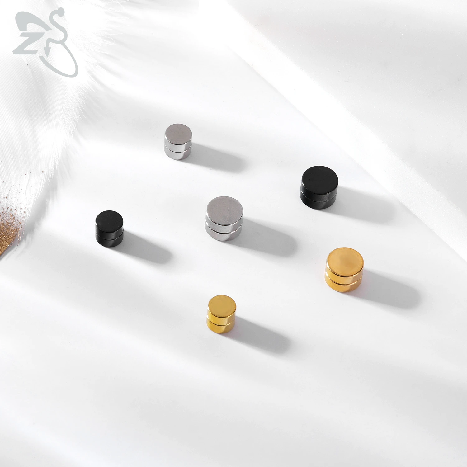 ZS 1 Stück magnetische Clip-on-Ohrringe, Stern-Herzform, CZ-Kristall-Ohrclip, kein Piercing, Ohrstecker, kein durchbohrter Ohrring-Schmuck, 4–8 mm – Detail 20
