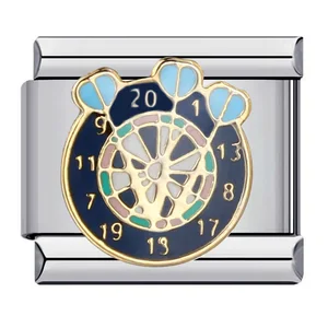 Thép không gỉ Uring-Xadrez dành cho nam và nữ, sòng bạc, poker, cờ vua, bi da, liên kết Ý, phù hợp với vòng tay 9mm, làm đồ trang sức, thời trang DIY 10 Đồng hồ sòng bạc bán hàng chính - №6