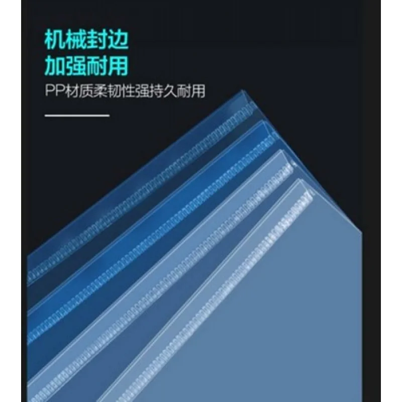 A+ 10Pcs A4 Thicken Transparent  File Holder Document Bag Holder Organizer Clear