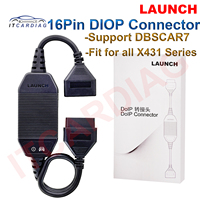 LAUNCH X431 DOIP Connector Code Reader 16pin DIOP Cable Adapter Car Diagnostic Scanner for X431 DOIP Serious DBScar 7 DBScar7