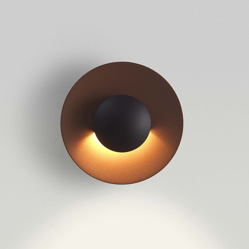 

Modern Nordic Wall Lamps Designer UFO Lampshade Creative Living Room Background Staircase Corridor Bedroom Bedlight Wall Sconces