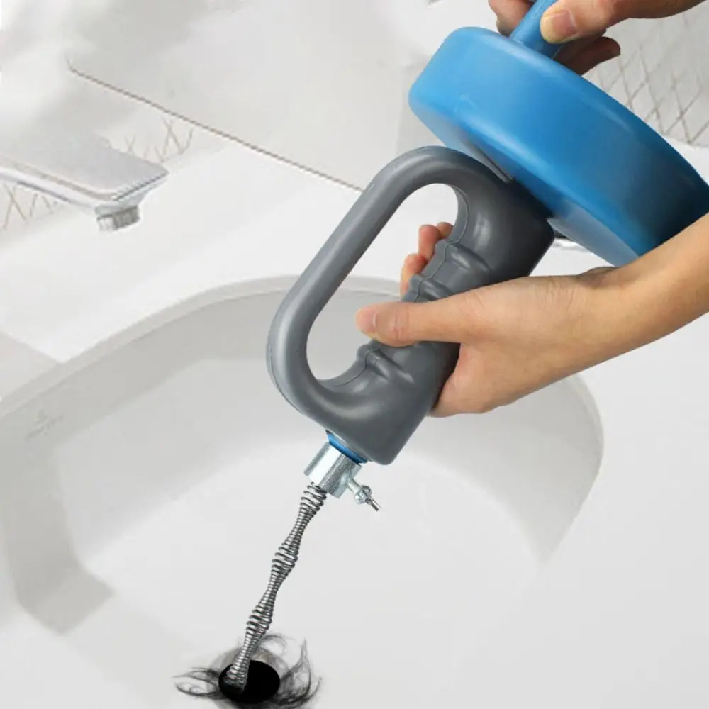 Handheld Sewer Pipe Plunger Dredge 3/4/5/7 Meters Extendable Clogged Remover Sturdy Snake Spring Pipe Drain Unblocker Hair