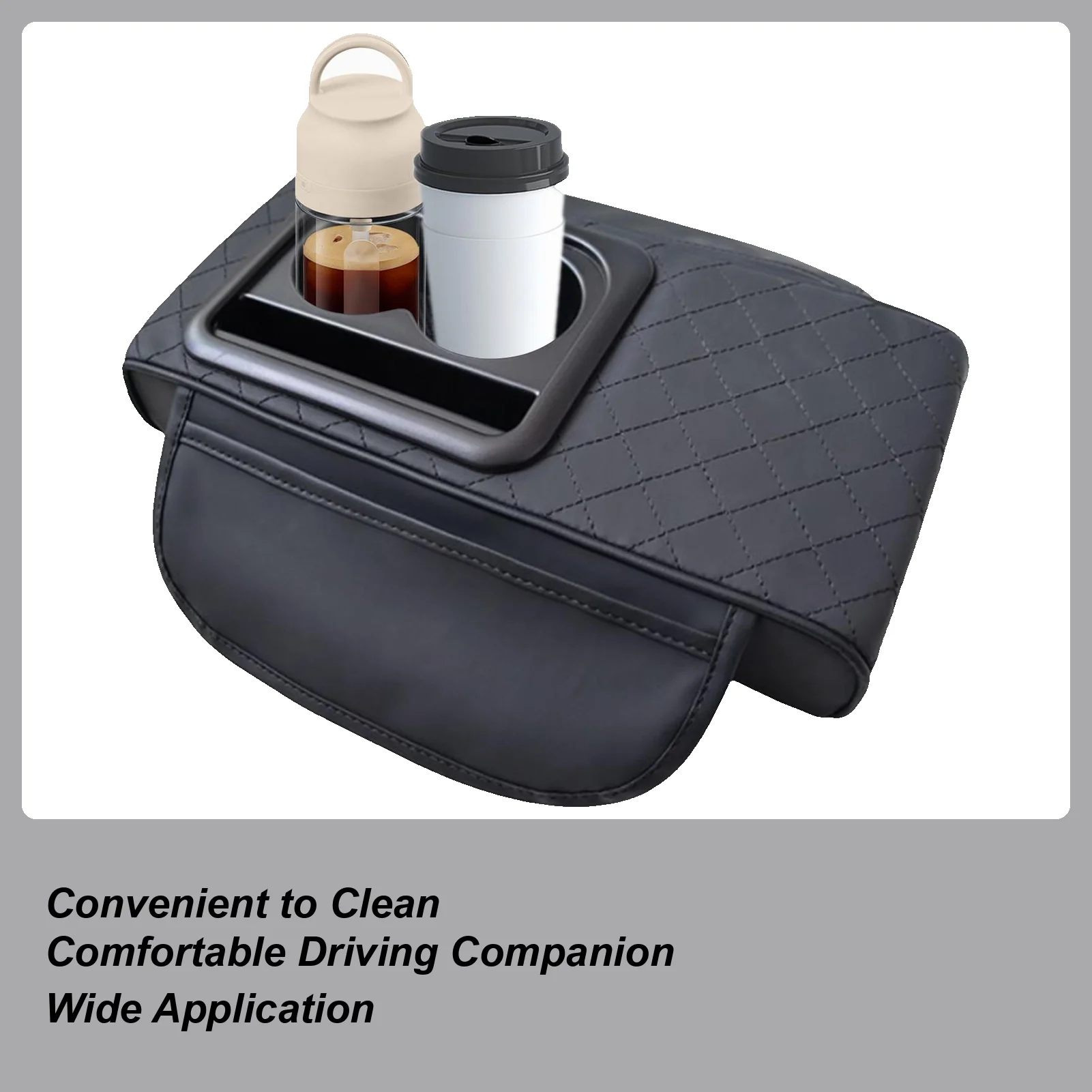 

Car Armrest Cushion Console Armrest Pad Automotive Accessories Center Cup Holder For Storage Daily Driving Women Men Travel