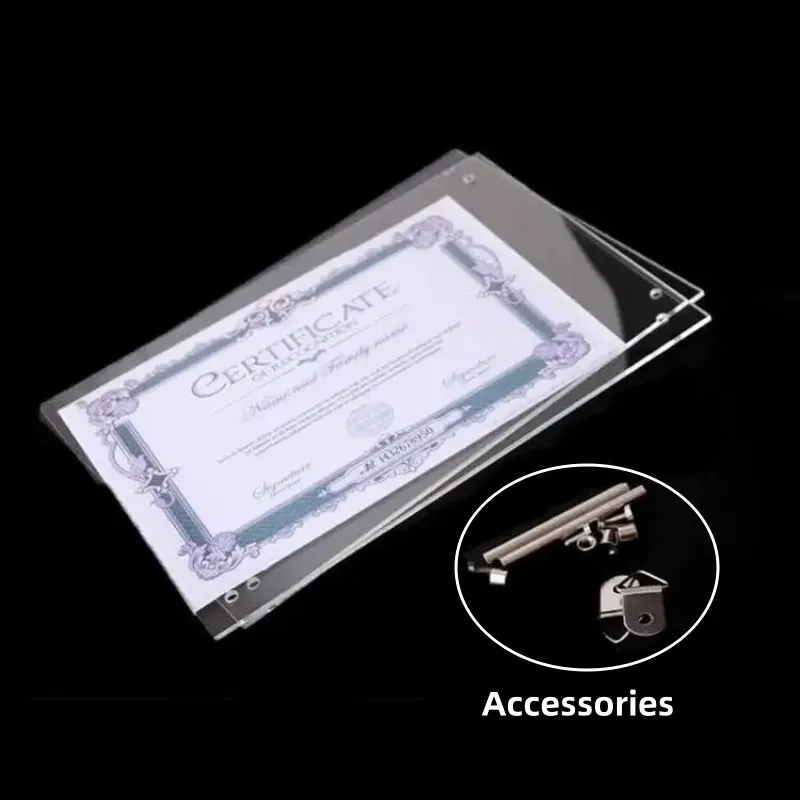 شاشة عرض سطح المكتب البلاستيكية بإطار صور أكريليك مقاس A4