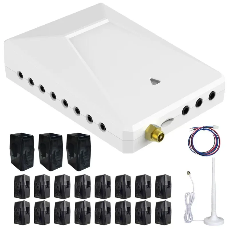 Tuya Smart WiFi Multi-Circuit 19-Channel Bidirectional kWh Energy Meter Monitor 200A with 19 CTs for Tuya