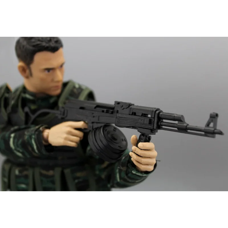 Ak47 akm طقم نموذج بندقية أوتوماتيكي ، ملحقات جندي ، مقياس