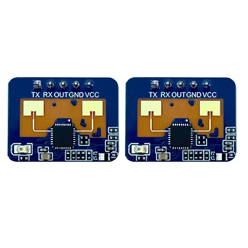 

FFYY-2Pcs 24G Mmwave HLK-LD2410C Модуль радарного датчика присутствия человека с функцией обнаружения движения