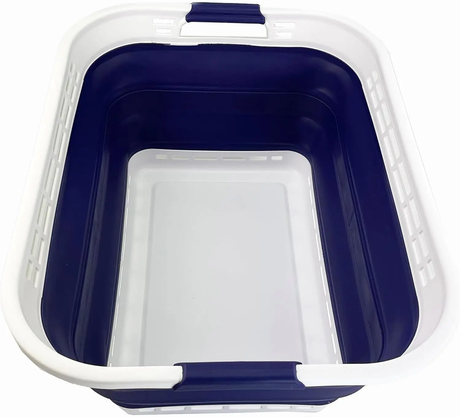 

42L (11 gallons) Collapsible Plastic Laundry Hamper/Basket - Foldable Storage Container/Organizer