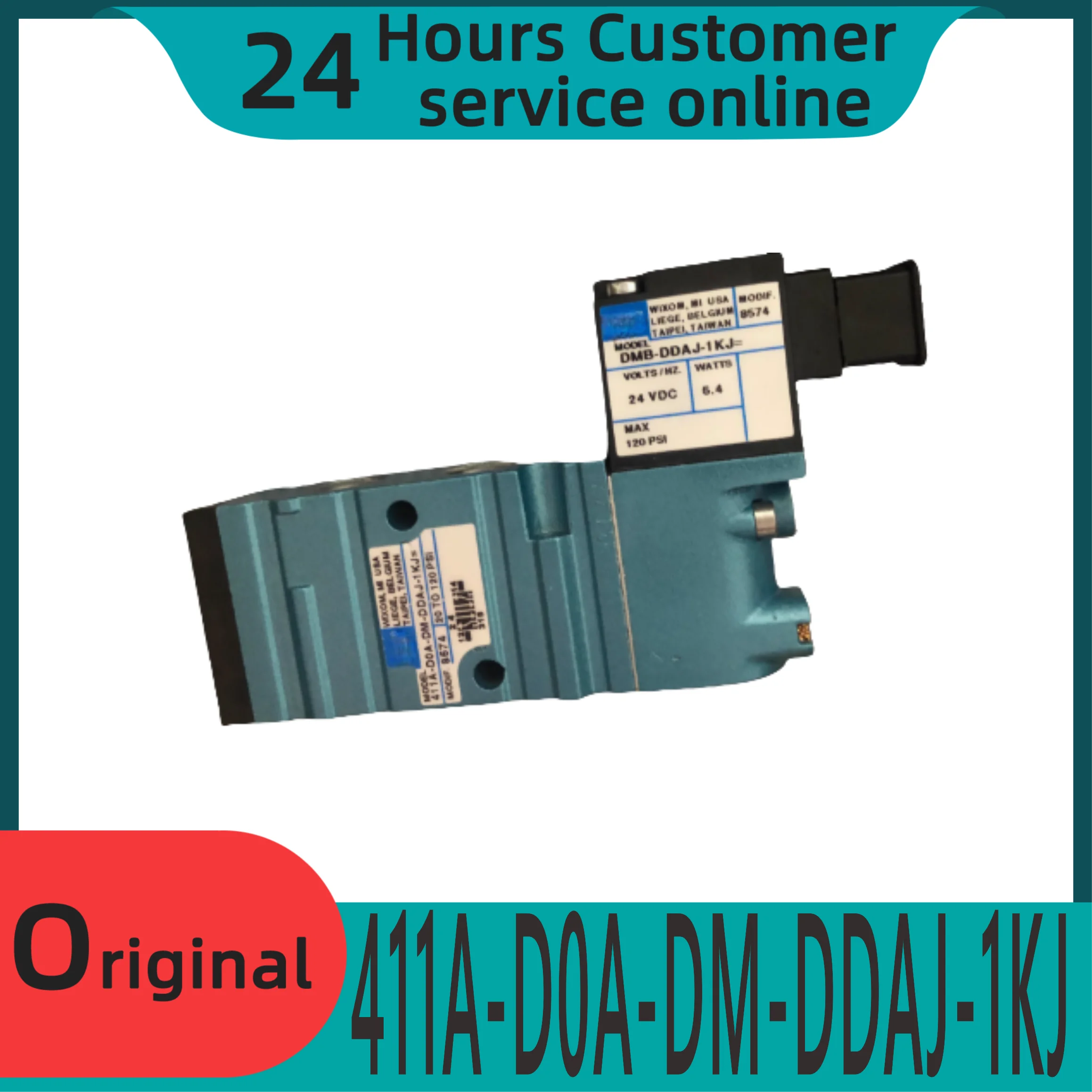 

Совершенно новый оригинальный электромагнитный клапан 411A-D0A-DM-DDAJ-1KJ.