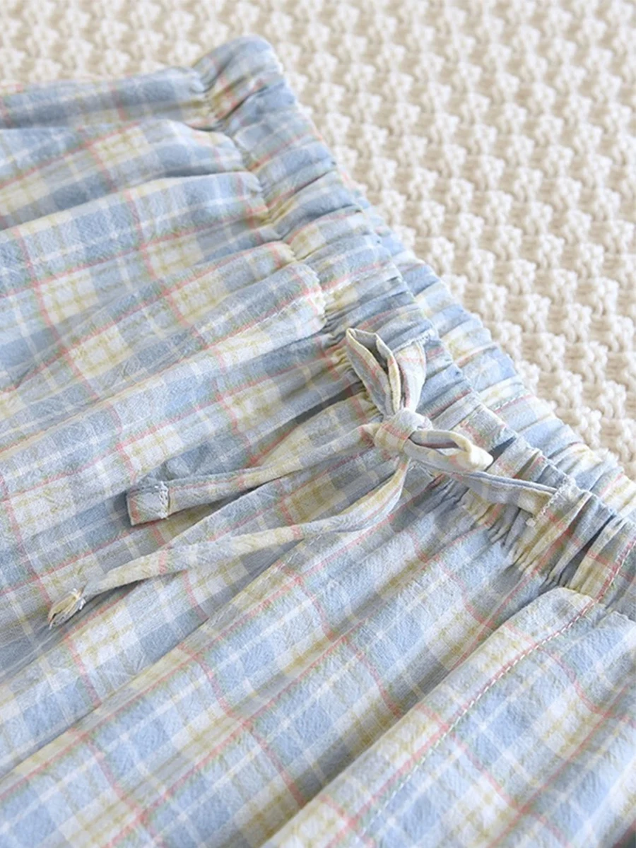 남성용 얇은 파자마 바지, 캐주얼 프린트 홈 팬츠, 용수철 및 가을 싱글 팬츠, 라지 사이즈, 2025 신상