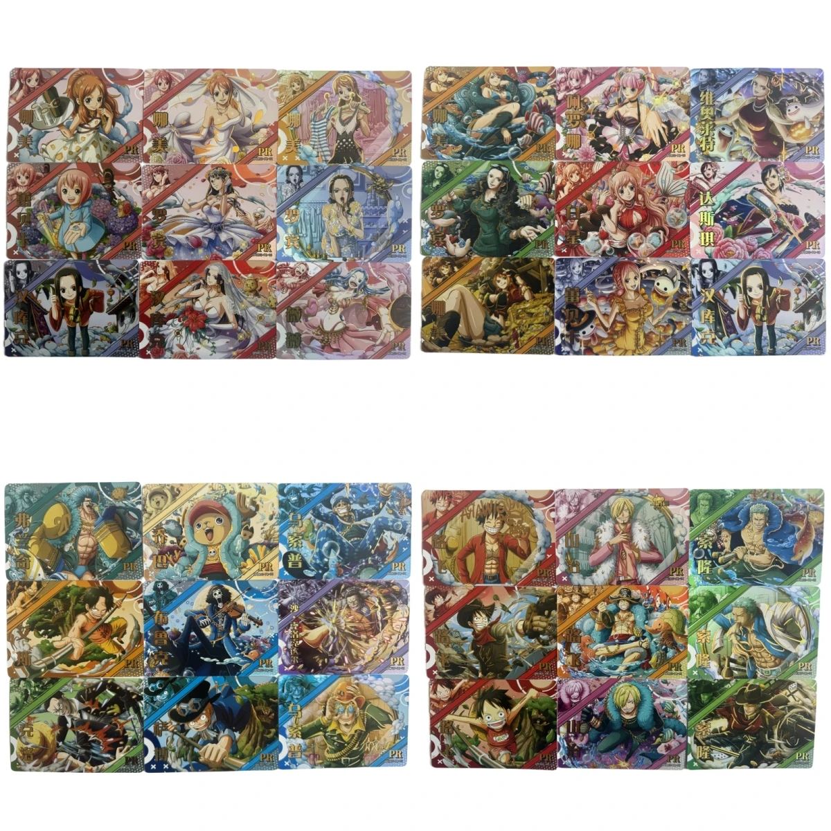 مجموعة جديدة من قطعة واحدة بطاقة هواية كلاسيكية شعبية لشخصية أنيمي لوفي زورو نامي سانجي ايس سابو بوا · هانكوك هدية للأطفال