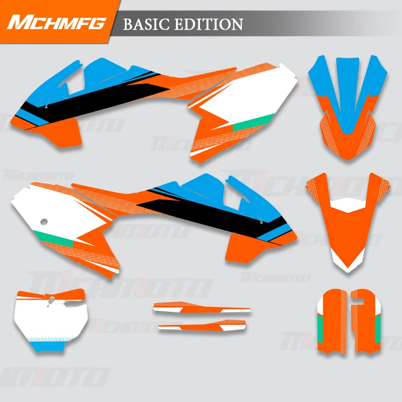 MCHMFG Motorcycle Graphics Background Decal Stickers Kit For KTM SX65 2016 2017 2018 2019 2020 2021 2022 2023 MC65 2021 2022 ﻿