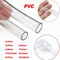 2/5/10Metre PVC Transparent Plastic Tube ID 2mm~10mm OD 4mm~12mm Pipe Flexible Hose Soft Tubing Oil Water Car Aquariu