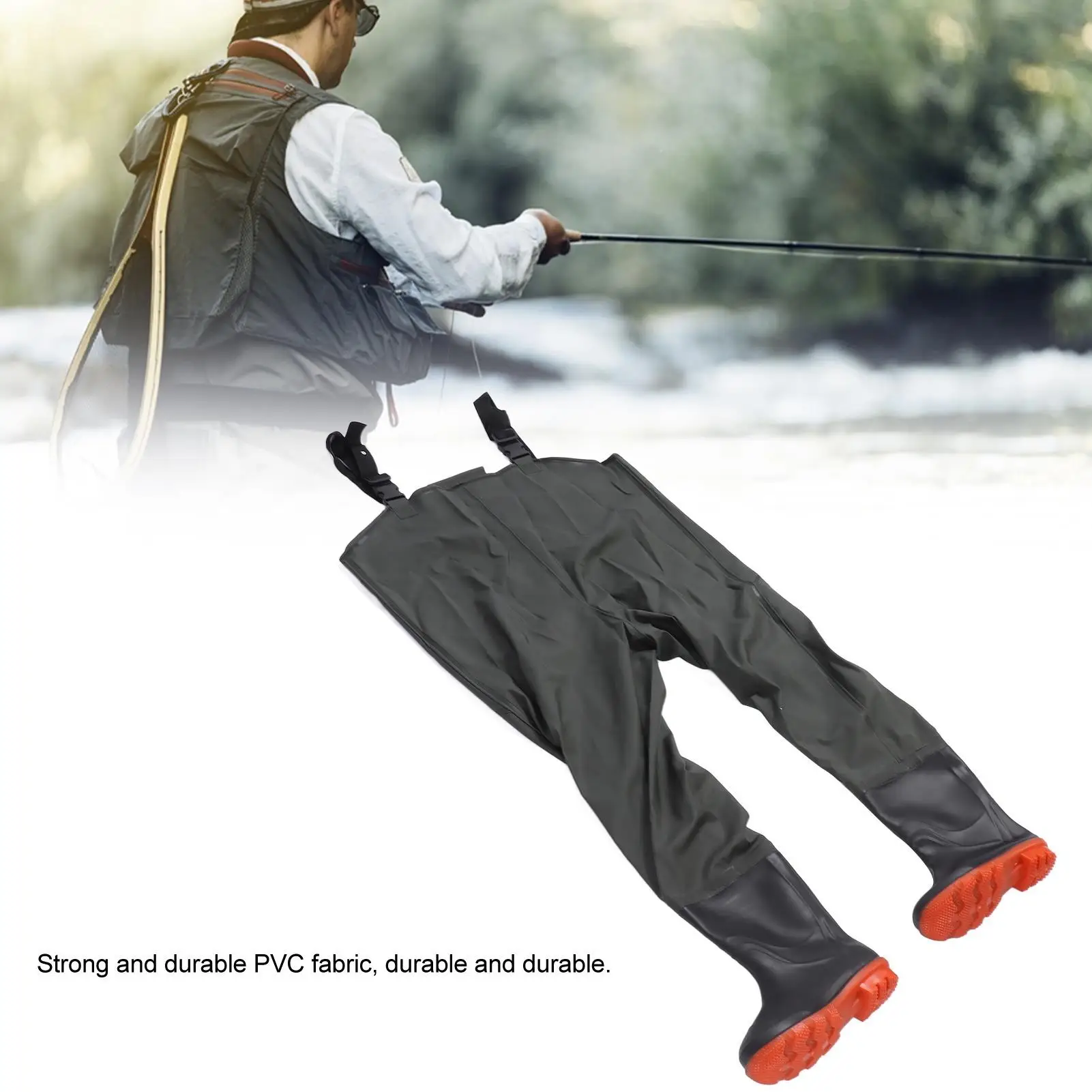 Men's Waterproof Hip Waders with Bootfoot - Fishing Wading Pants for Outdoor for water Work