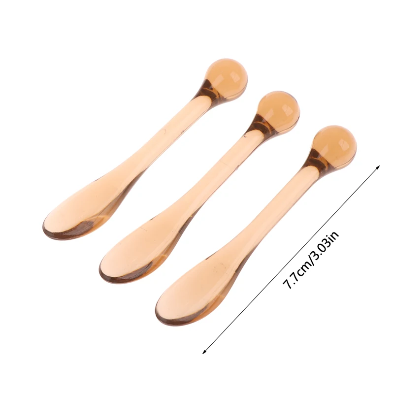 Espátulas acrílicas para cosméticos, cuchara con caja, mascarilla para crema Facial, cuchara mezcladora de barro, herramientas de belleza, rodillo absorbente, aplicador Facial, 1/3 Uds.