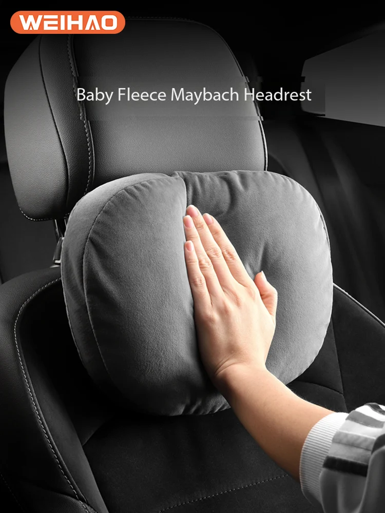 Car Headrest Lumbar Support Comfortable Neck Car Seat Neck Protection Pillow Car Interior Pillow Car Mounted Pillow One Pair 