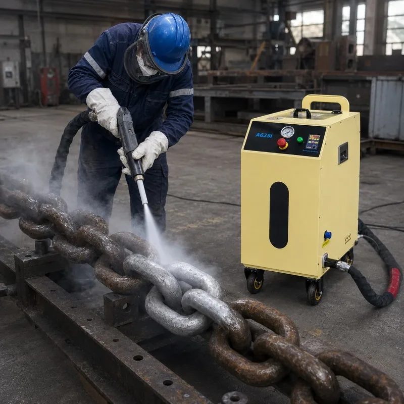 Dry Ice Surface Cleaning Machine Industrial Blaster Customized for Oil Paint Rust Paint Spot Cleaning