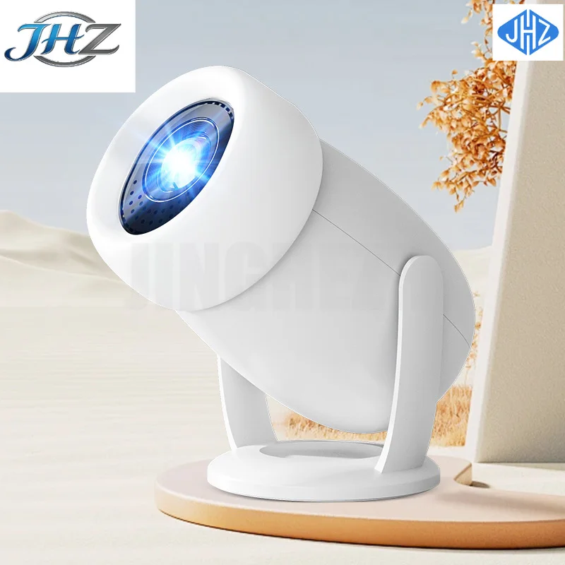 

Портативный проектор JHZ для дома, 1080p, мини-проектор Android 4K HD, интеллектуальный беспроводной проектор Y400, высокая яркость, поддержка нескольких языков