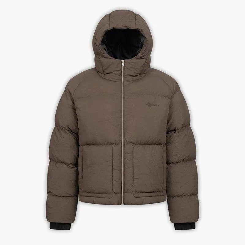 Novo Preto RO Estilo Cabeça Com Capuz Puffer Jaquetas Para Mulheres Dos Homens Solto Streetwear Completo Zip Up Algodão Inverno Parkas emo