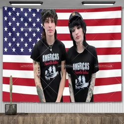 Amerika'nın Favoriete Dames goblen Jake Jake Johnnie Guilbert duvar bayrakları odası dekor estetik Meme halılar ev afişler