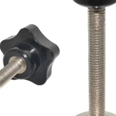 1/2pcs M8x60 Star Knobs Thread Clamping Knob Screw Hand Tightening Knob Resistant Hand Tools Accessories 1/2pcs