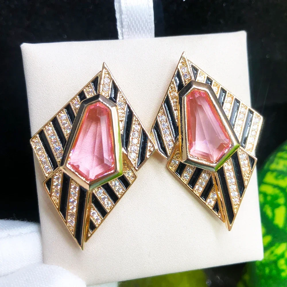 

Soramoore New Luxury Fashion Earrings For Women Wedding Cubic Zircon Crystal CZ High Quality Jewelry Super Best Gift