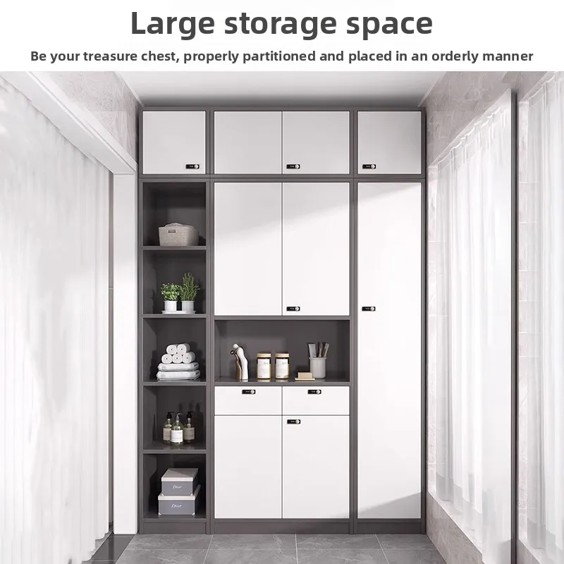 LMM shoe cabinet with lock at home entrance corridor outside outdoor aisle elevator entrance shoe cabinet