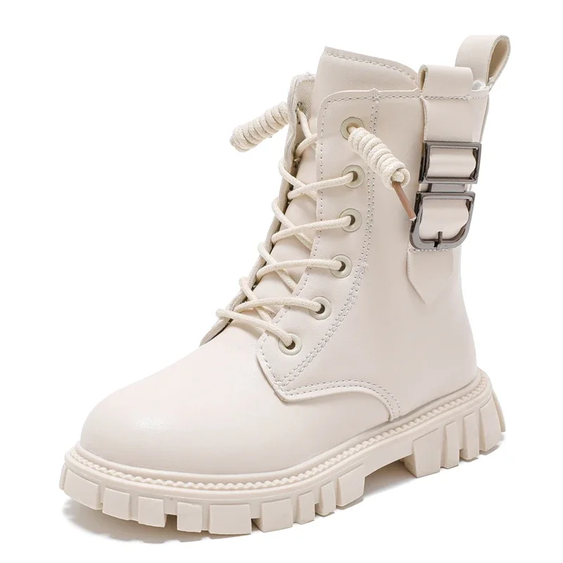 Winter-Neuheit: Bequeme, lässige Prinzessinnenstiefel mit runder Zehenpartie, modisch, heiß begehrt, elegant, mit dicker Sohle, schöne Mädchenstiefel. – Detail 2