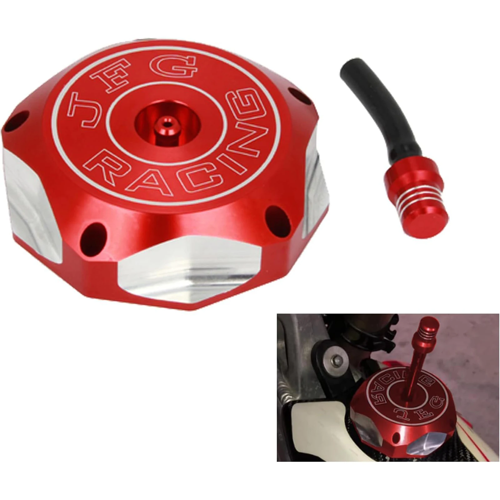 Motorrad-Kraftstofftankdeckel für Suzuki HUSQVARNA DRZ125 DRZ250 DRZ400 DRZ400E LTR450 LTZ250 LTZ400 TC250 TE250 JFG Teile