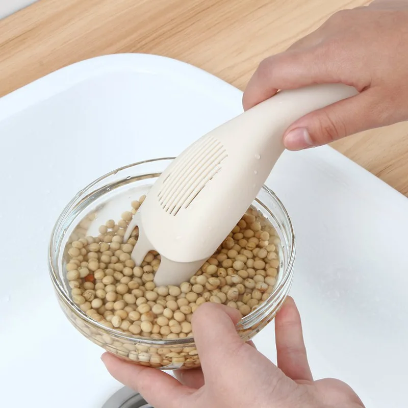 Kitchen Multifunctional Rice Panzer Household Rice Washing Tools Rice Water Filter Spoon Kitchen Gadgets and Accessories