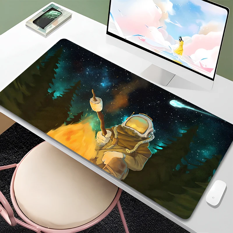 Mouse pad xxl dos desenhos animados anime hd impressão tapete de mesa portátil exterior wilds teclado pc acessórios de jogos mousepad estrela céu mouse pad