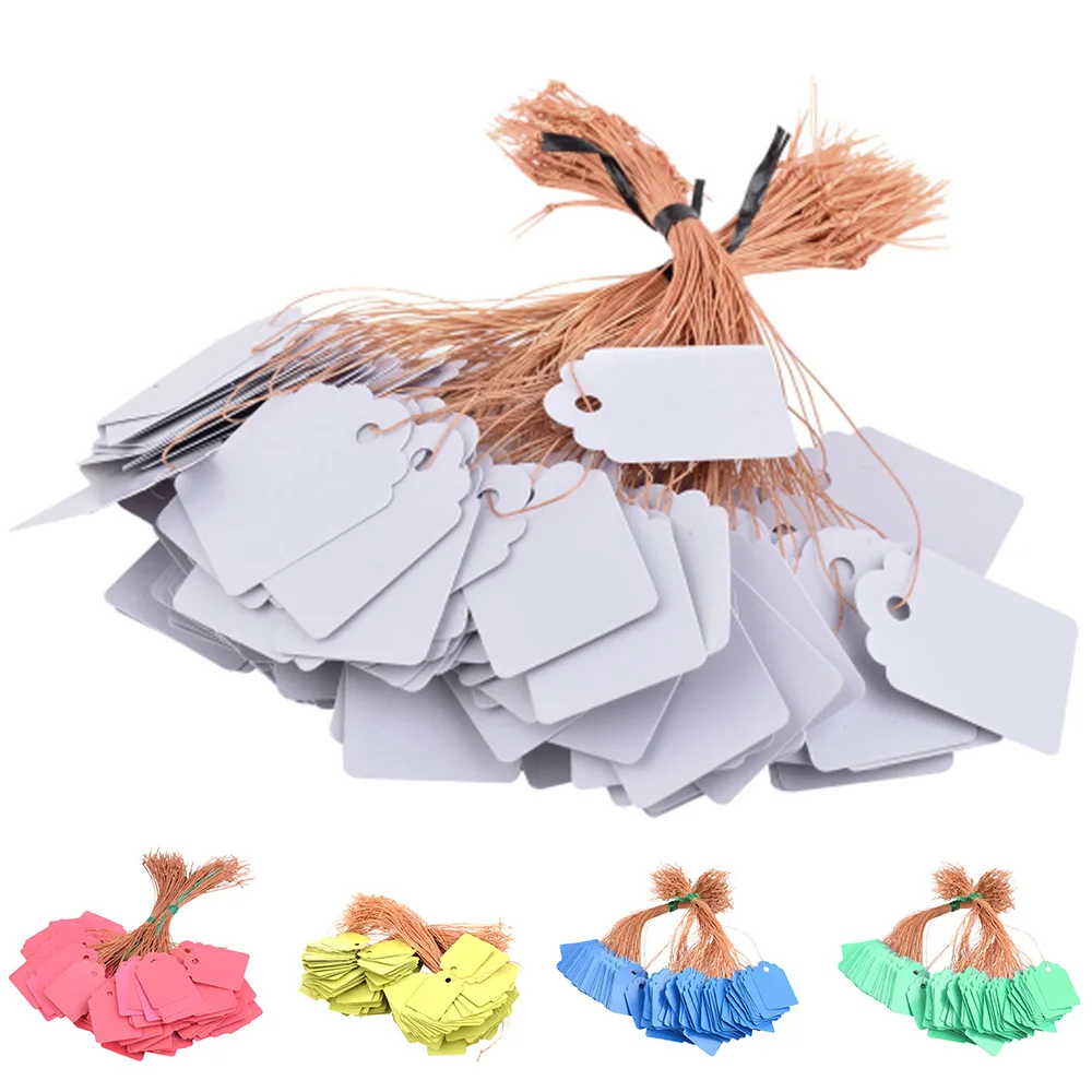 100PCS Garden Plant Mark Hanging Tags Kit Garden Labels Hanging Plant Labels Classification Writing Plate Board Set