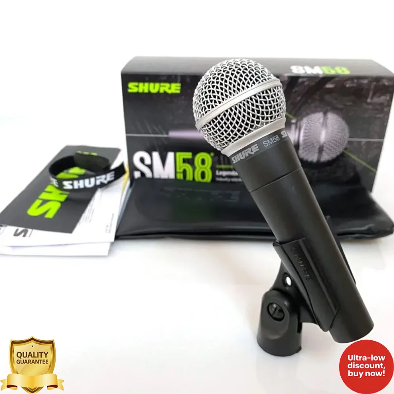 Shure Mic Sm58 - Microfone Dinâmico Cardioide Shure SM58 SK