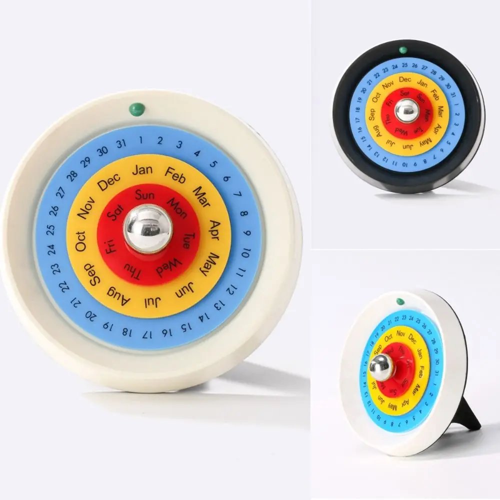 

Creative Rotating Calendar Nordic Style Handmade Turntable Perpetual Calendar DIY Decorative Annual Desk Calendar Office