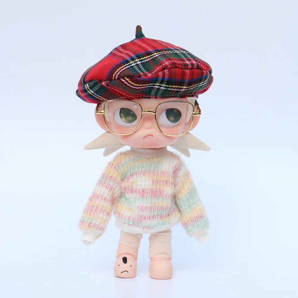The New Doll Clothes 20cm  Doll Clothes Color Plush Shirt Suit Bjd Doll Jacket Dress Up Doll Clothes Replacement