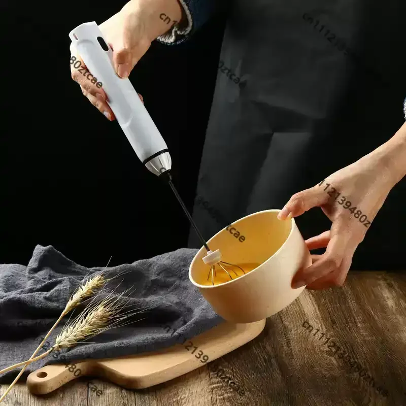 Rechargeable Milk Frother Small Multi‑function Electric Milk Foamer for Coffee Latte Art Milk Cap Making