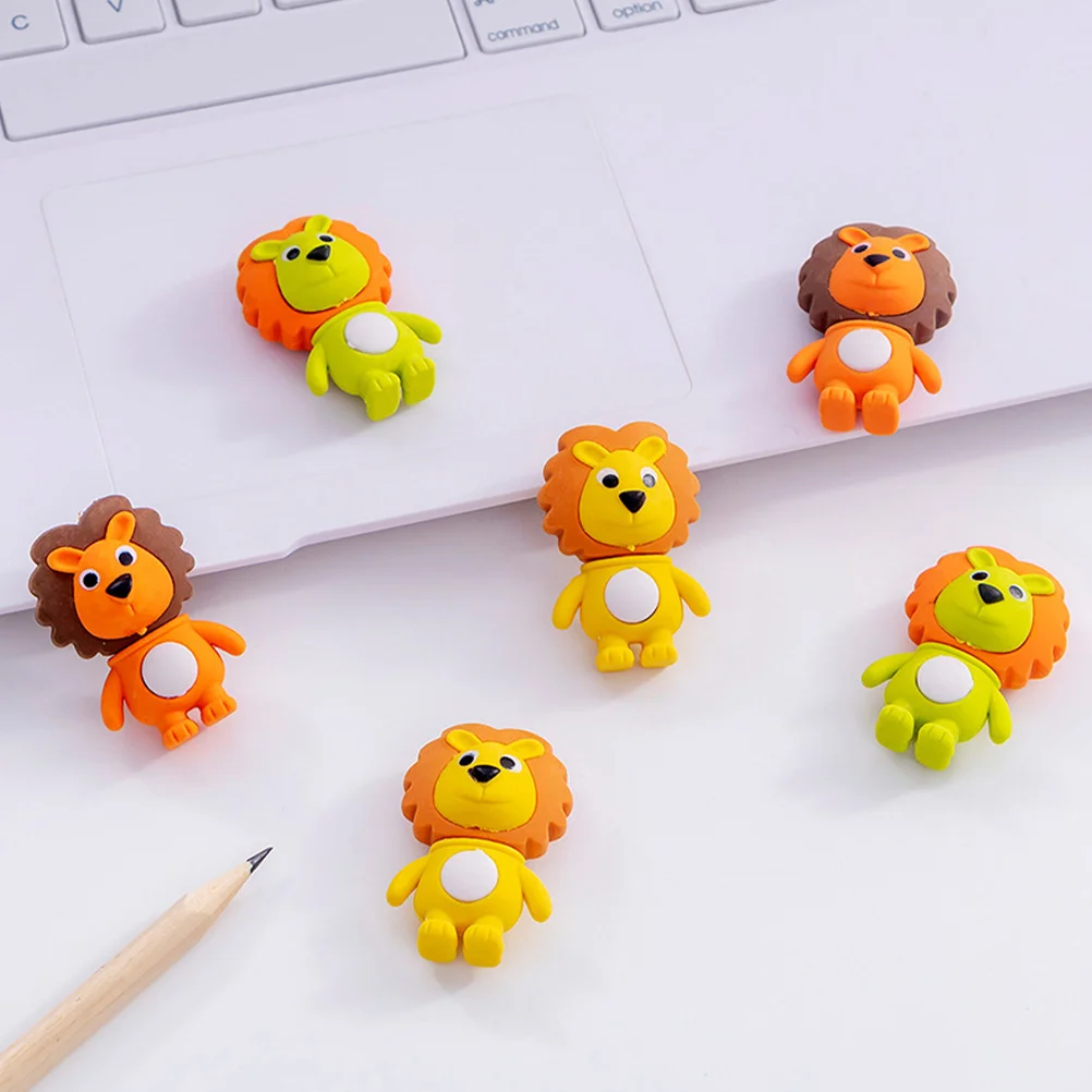 12 Pcs Eraser Kids Erasers Fun Compact ' Removable Daily Use Delicate Plastic Mini