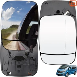 For Opel / Vauxhall Vivaro Renault Trafic 2014 - Mitsubishi Express Left Right Side Wing Mirror Glass Heated Blind Spot Rearview